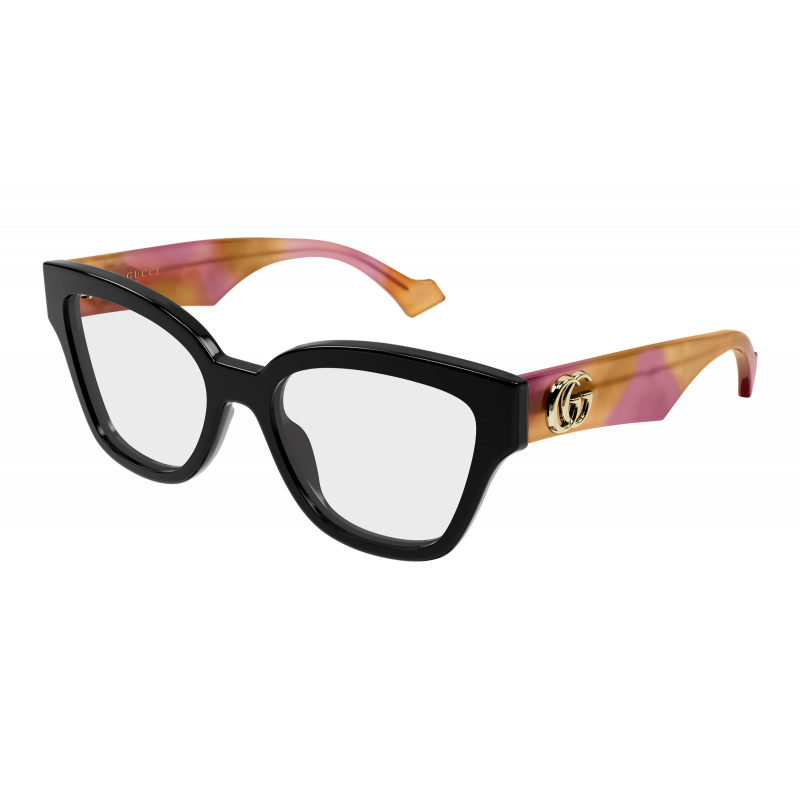 Eyeglasses Gucci GG 1424 O- 017 Black / Transparent Havana 54mm