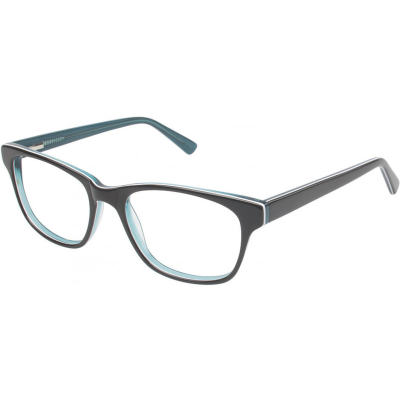 Eyeglasses VISION'S 205 C01 Black/Turquoise 51mm