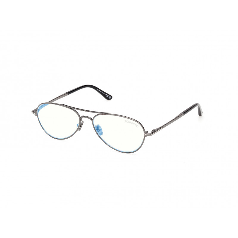 Eyeglasses Tom Ford FT 6128 -B 008 Shiny Gunmetal Black 56mm