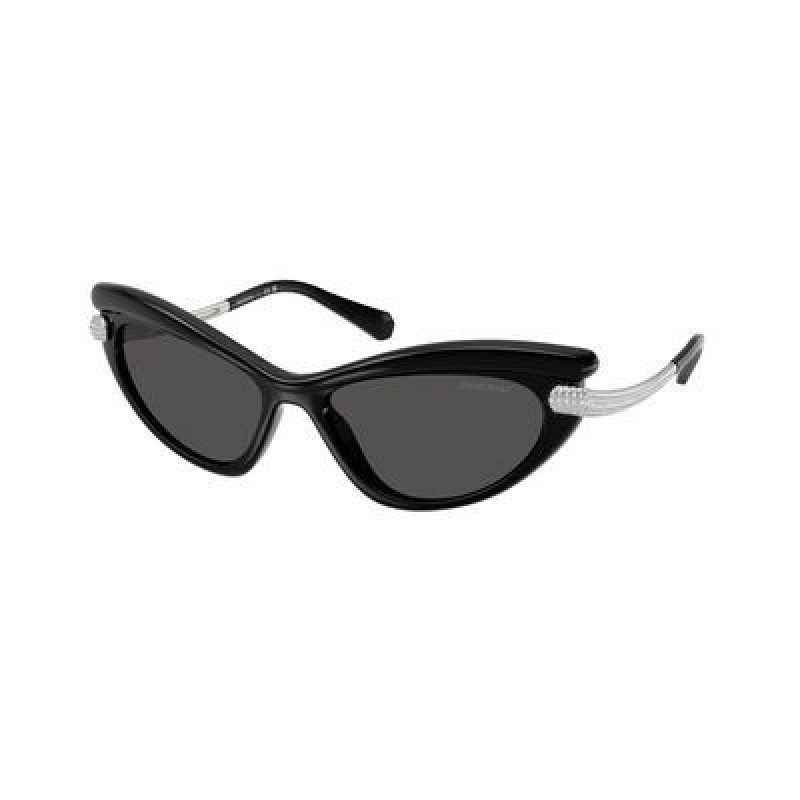 Sunglasses Swarovski SK 6038 103887 Black / Dark Grey Polyamide Standard 56mm