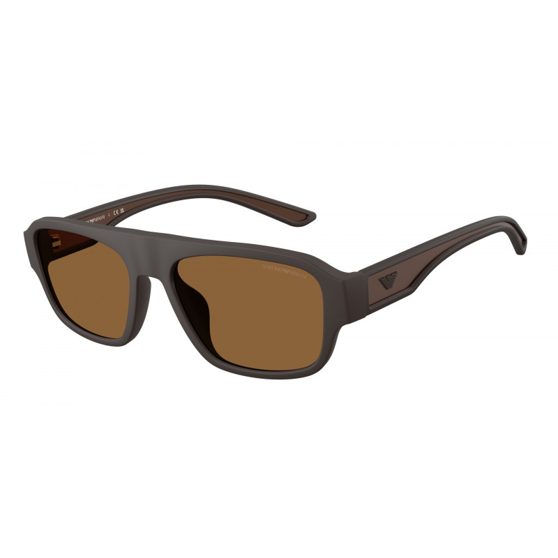 Sunglasses Emporio Armani EA 4266 U 618673 Rubberized Matte Brown / Polyamide Standard 55mm