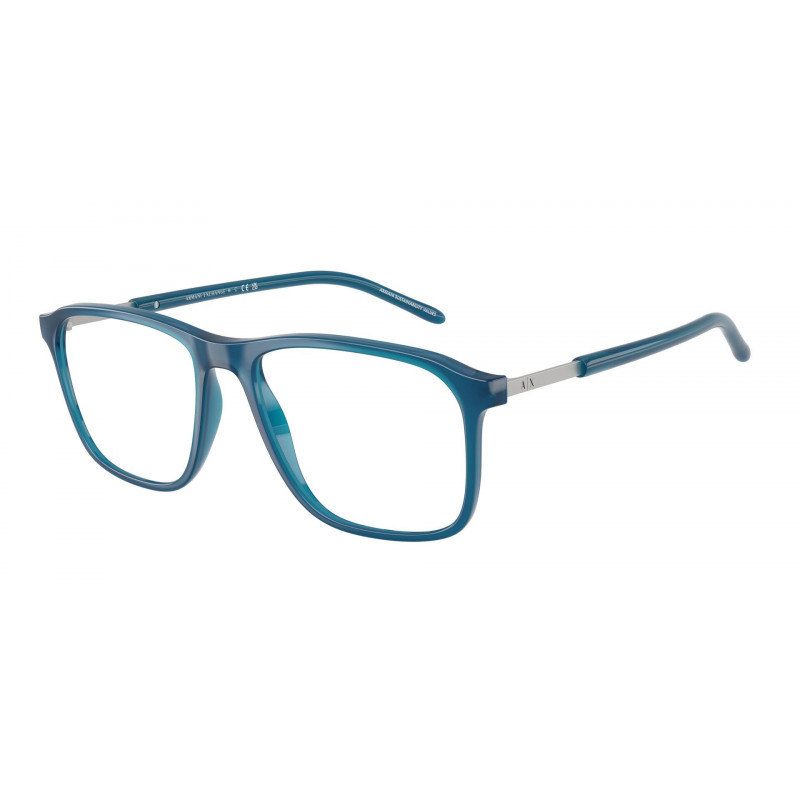 Eyeglasses Armani Exchange AX 3131 8395 Shiny Opal Blue / Demo Lens 54mm