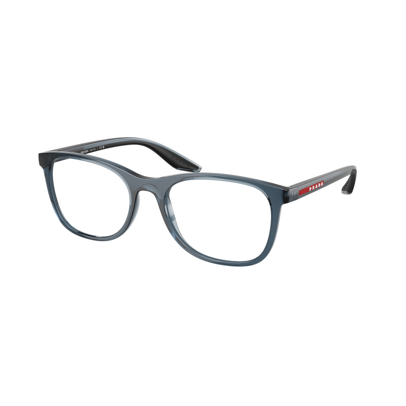 Eyeglasses Prada Linea Rossa PS 05 PV CZH1O1 Transparent Azure Demo Lens 55mm
