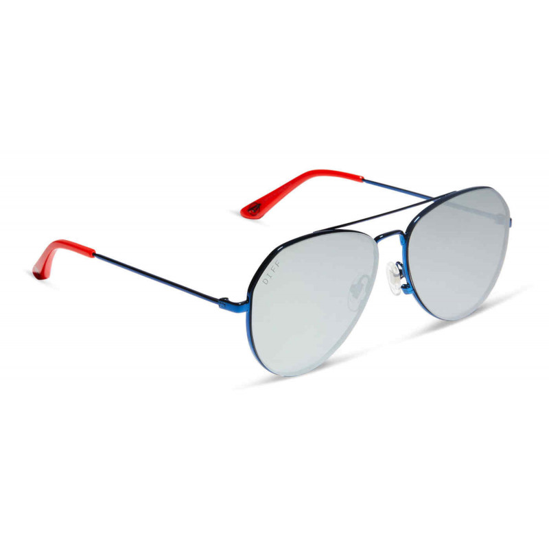 Sunglasses Diff SDFCAPT 0ble Shiny Blue Silver