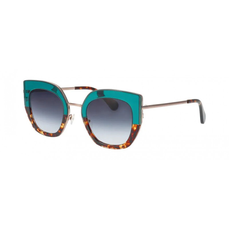 Sunglasses WOOW SUPER DOWN 1127 Green / Nosepads 49mm