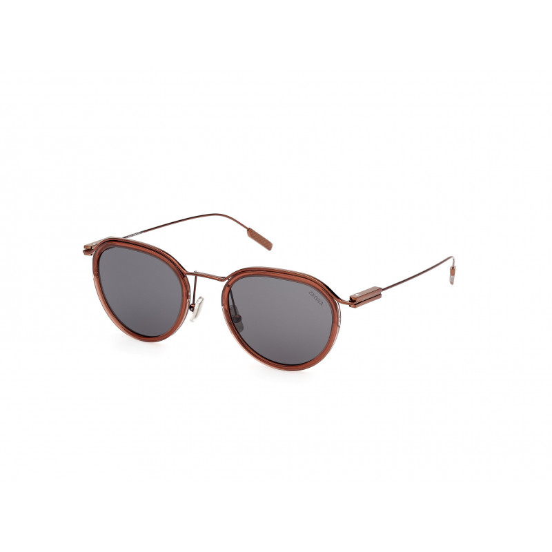 Sunglasses Zegna EZ 0246 45A Shiny Light Brown / 51mm