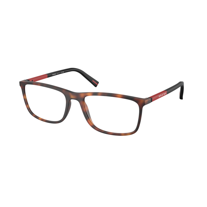 Eyeglasses Prada Linea Rossa PS 3 QV 17X1O1 Dark Havana Rubbered 55mm