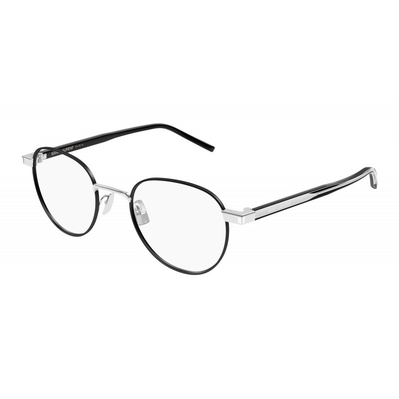 Eyeglasses Saint Laurent SL 781 - 003 Silver / Transparent Crystal 49mm