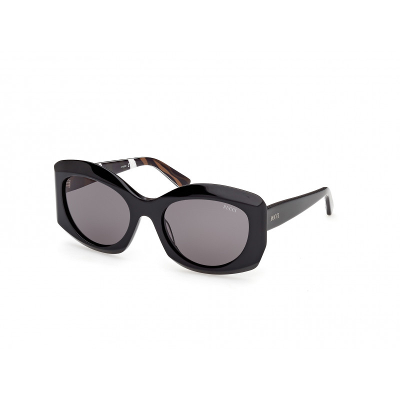 Sunglasses Emilio Pucci EP 0259 01A Shiny Black / Black/Texture 57mm