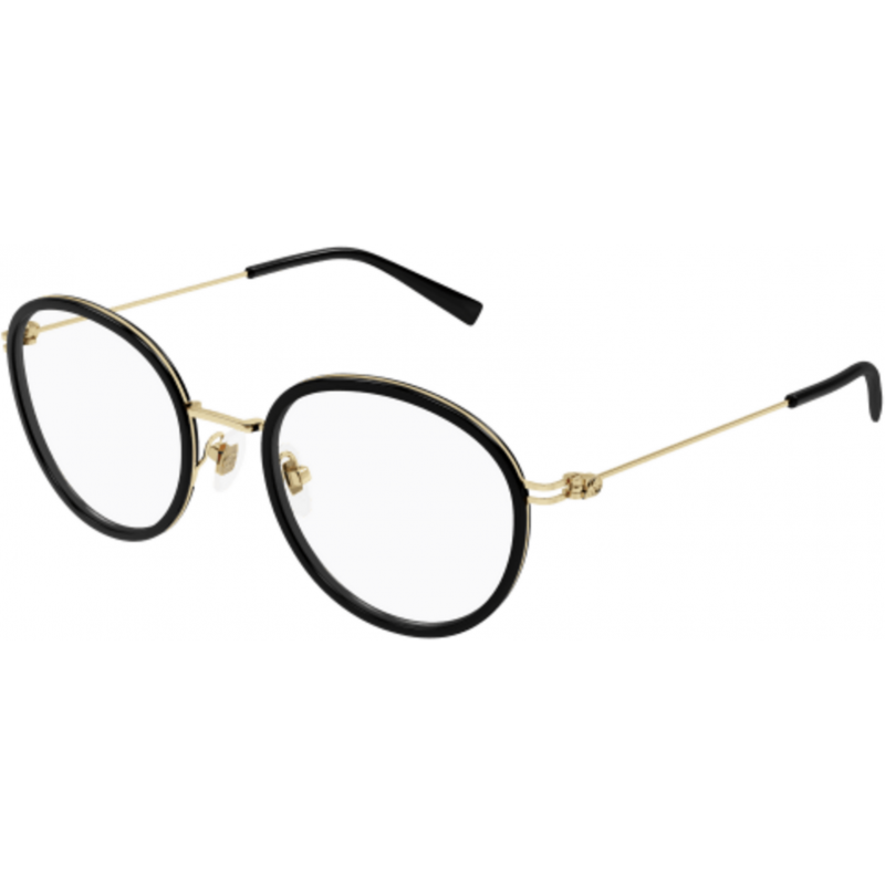 Eyeglasses Gucci GG 1851 O- 001 Black / Transparent Gold