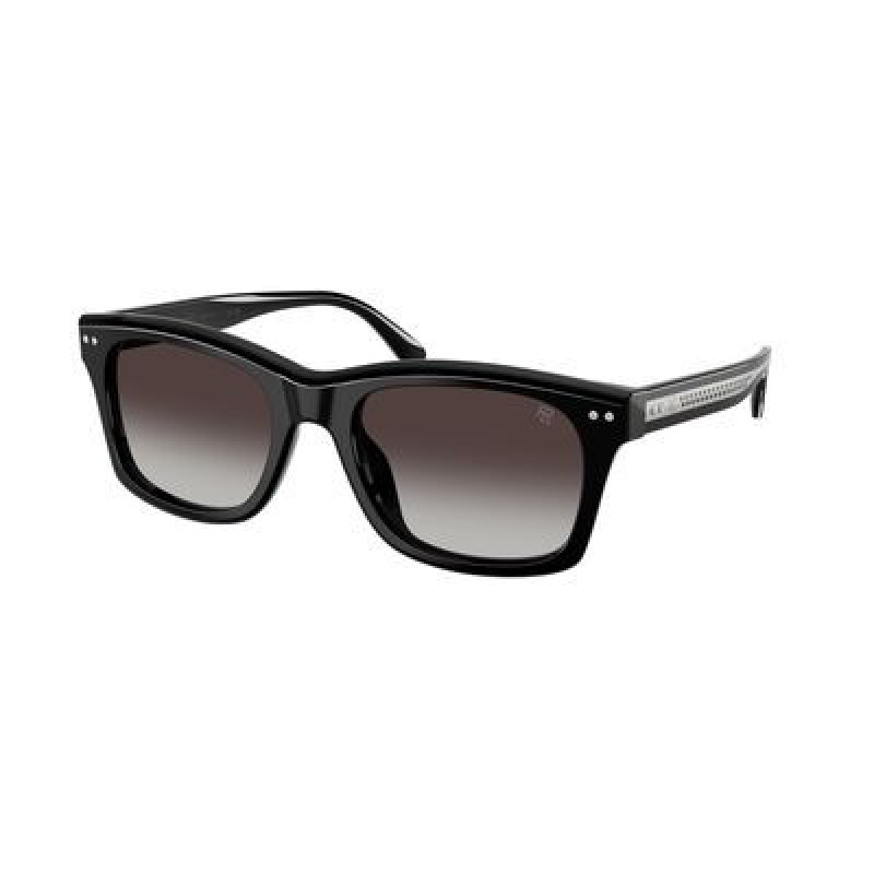 Sunglasses Ralph Lauren RL 8237 U 50018G Shiny Black / Gradient Grey Polyamide Standard 55mm