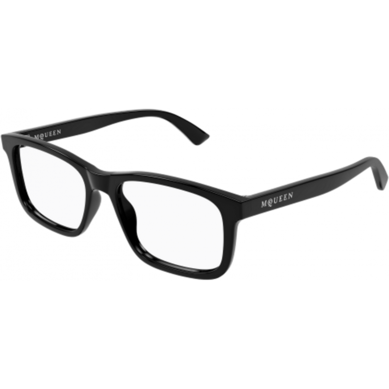 Eyeglasses Alexander McQueen AM 0486 O- 006 Black / Transparent 57mm