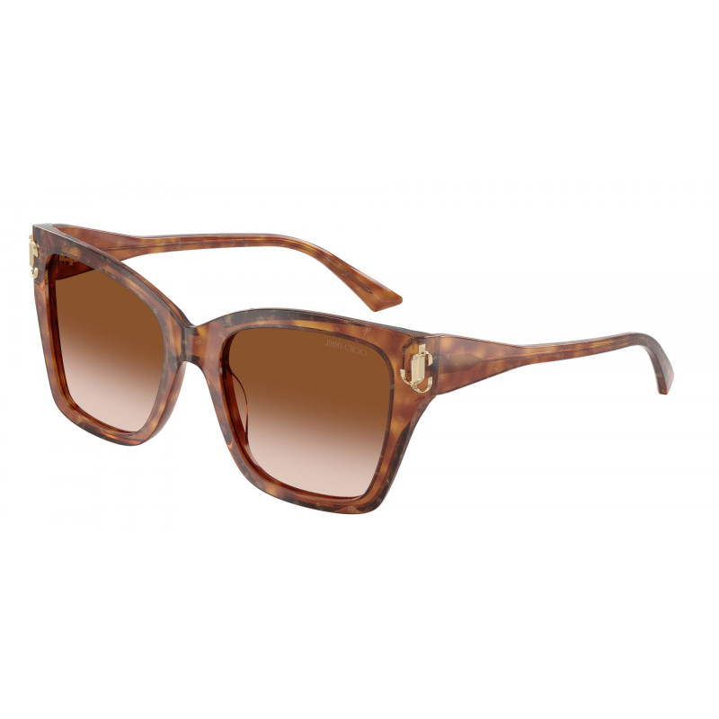 Sunglasses Jimmy Choo JC 5012 511413 Blonde Glitter Havana / Brown Gradient Polyamide Standard 54mm