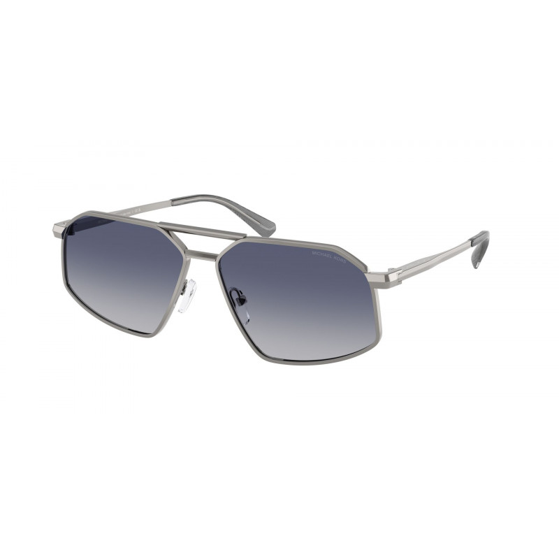 Sunglasses Michael Kors MK 1167 10024L Shiny Gunmetal / Blue Gradient Polyamide Standard