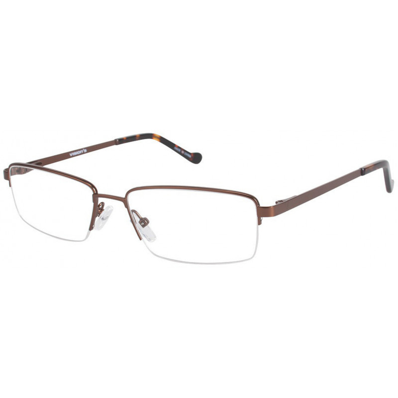 Eyeglasses VISION'S 231 C03 Semi-matte Brwn 52mm