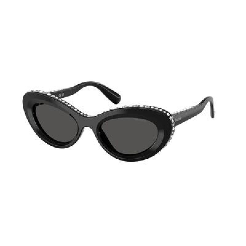 Sunglasses Swarovski SK 6061 U 109387 Black / Dark Grey Polyamide Standard 51mm