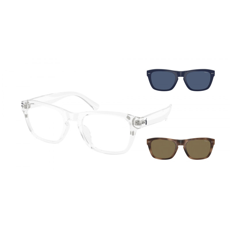 Sunglasses Polo PH 4254 U 586787 Shiny Crystal / Grey Blue Policarbonate Standard 53mm