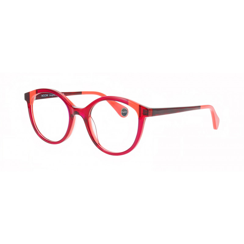 Eyeglasses WOOW RUN FASTER 1 2218 Bicolor Red And Pink