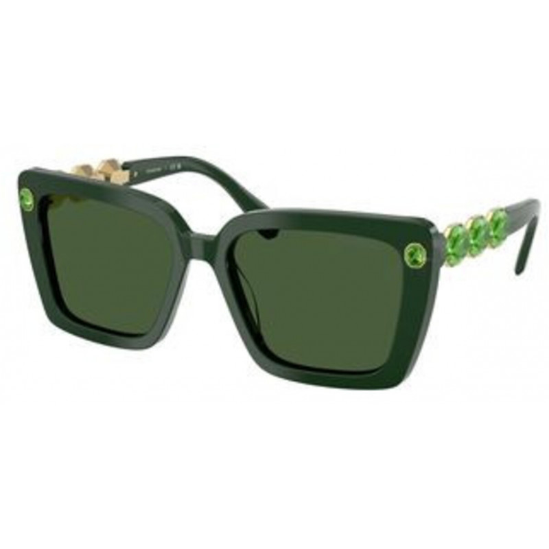 Sunglasses Swarovski SK 6032 F 102671 Green / Dark Polyamide Standard 55mm