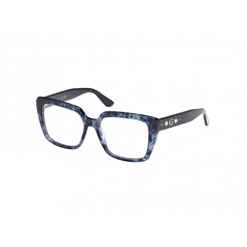 Eyeglasses Guess GU 50174 092 Blue/Havana / Blue/Monocolor 54mm