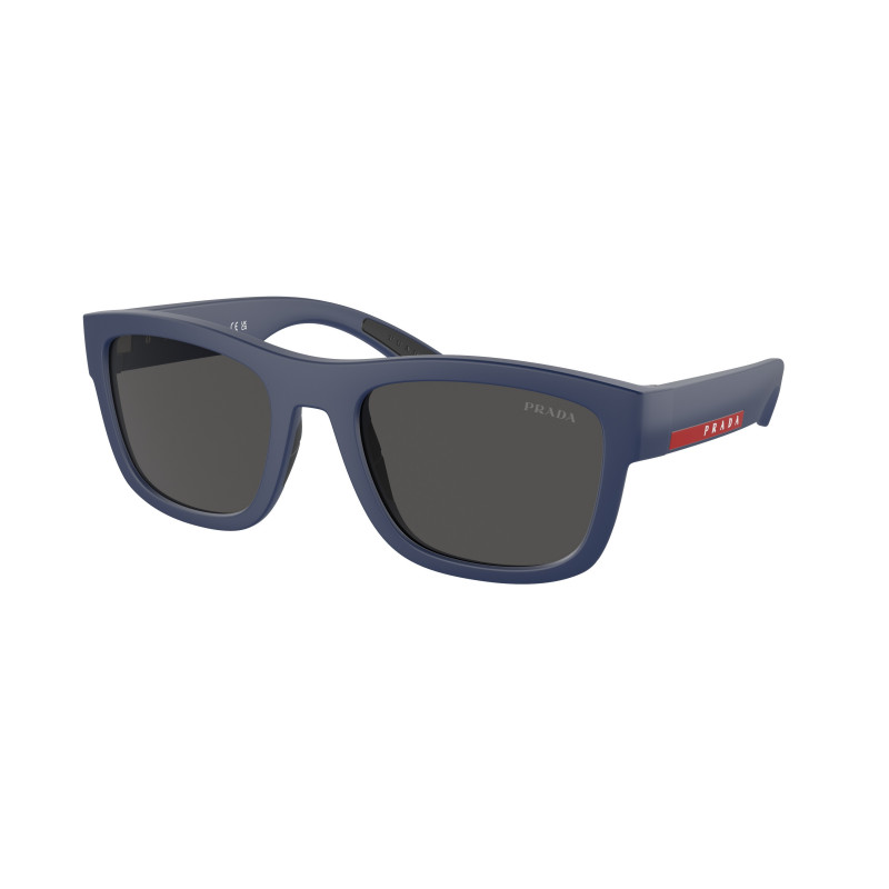 Sunglasses Prada Linea Rossa PS 1 ZS TFY06F Blue Rubber / Dark Grey Polyamide Standard 53mm