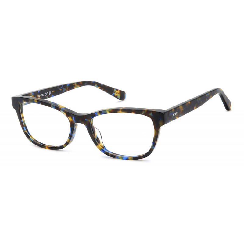 Eyeglasses Fossil FOS 7201 7ZG Havana Blue 52mm