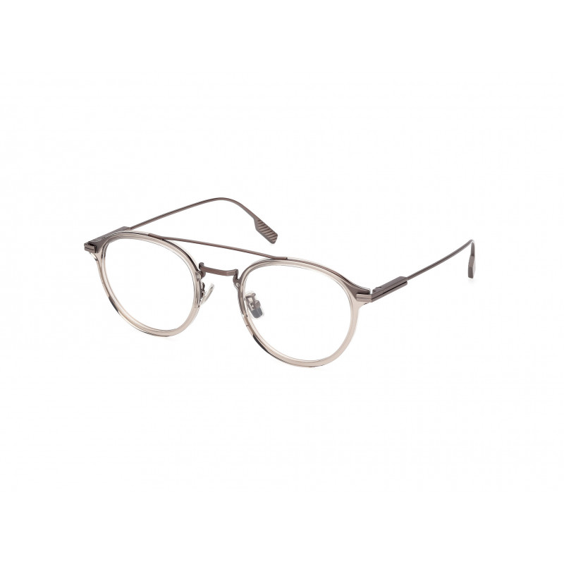 Eyeglasses Zegna EZ 5315 -D Asian fit 048 Shiny Dark Brown / Satin Light Bronze 52mm