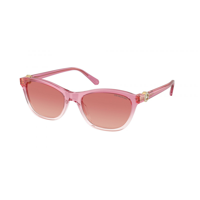Sunglasses Swarovski SK 6070 F 1115A5 Transparent Gradient Pink / Red Polyamide Standard 54mm