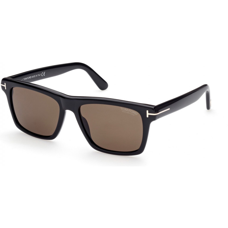 Sunglasses Tom Ford FT 0906 01H Shiny Black / 56mm