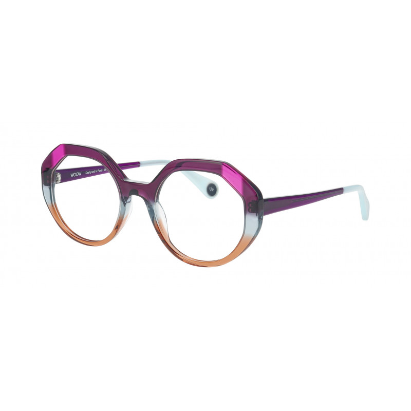 Eyeglasses WOOW TIME'S UP 2 0008 Degrade Violet Gris Brun 52mm