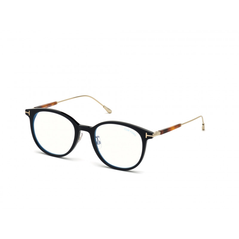Eyeglasses Tom Ford FT 5644 -D-B Asian fit 090 Shiny Blue Pale Gold 52mm