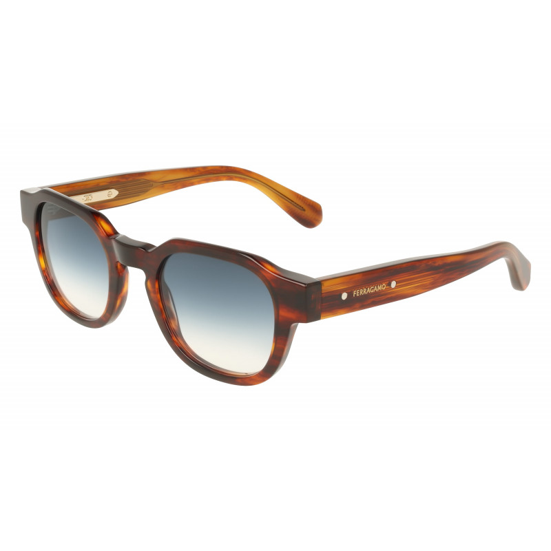 Sunglasses FERRAGAMO SF 2146 S 208 Brown Horn 49mm