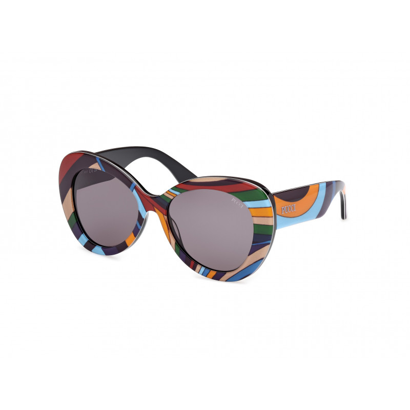 Sunglasses Emilio Pucci EP 0232 99A Black/Texture / 56mm
