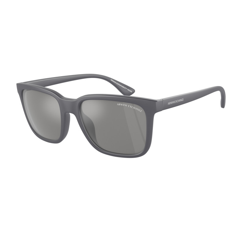 Sunglasses Armani Exchange AX 4112 SU 8294Z3 Matte Grey Mirror Silver 55mm