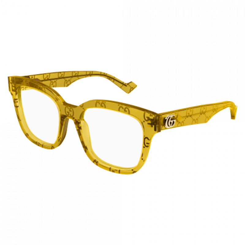 Eyeglasses Gucci GG 0958 O- 012 Yellow / Transparent 52mm