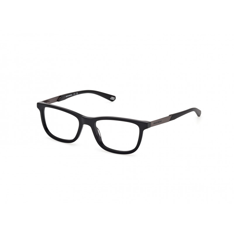 Eyeglasses Skechers SE 50067 001 Shiny Black / Matte Antiqued Gunmetal 51mm