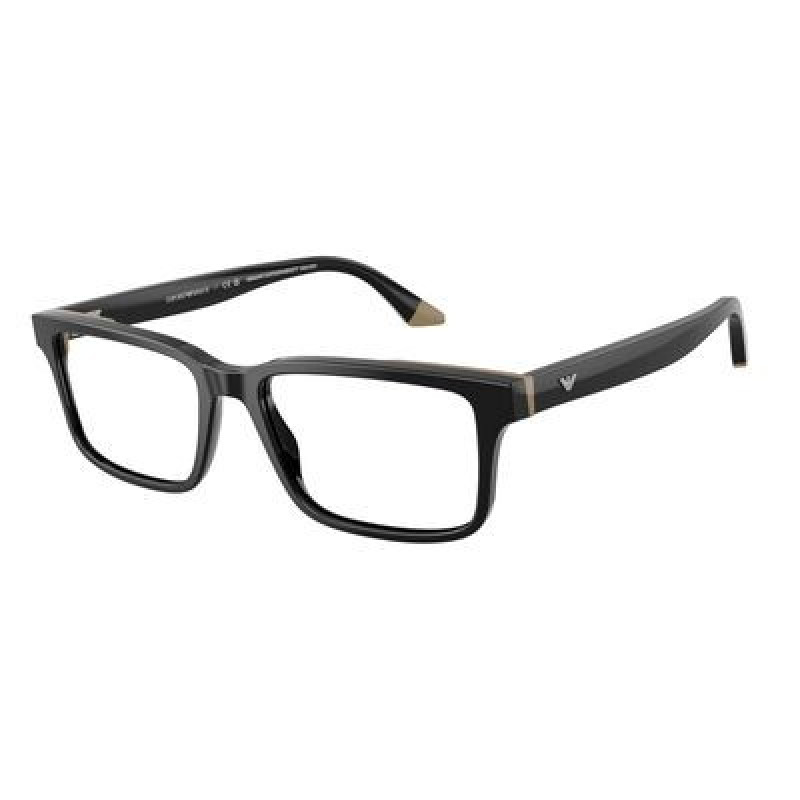 Eyeglasses Emporio Armani EA 3269 6313 Shiny Black/Beige / Demo Lens 54mm