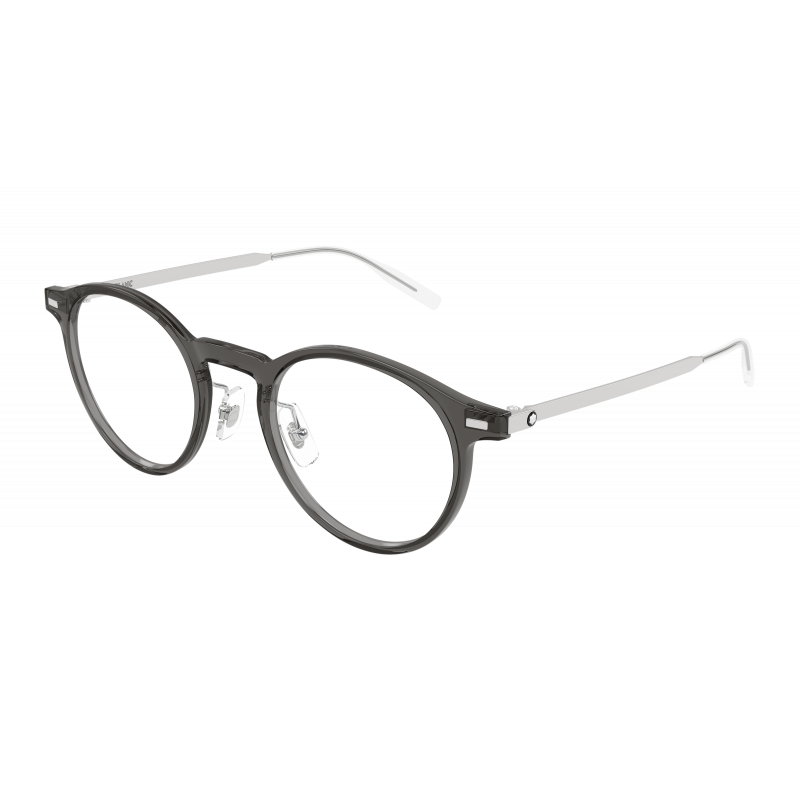 Eyeglasses Montblanc MB 0426 O- 004 Grey / Transparent Silver 48mm