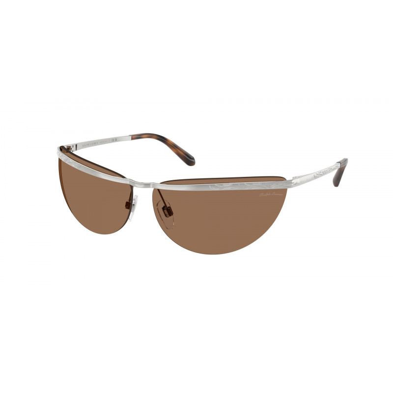 Sunglasses Ralph Lauren RL 7097 900173 Shiny Silver / Dark Brown Polyamide Standard 68mm
