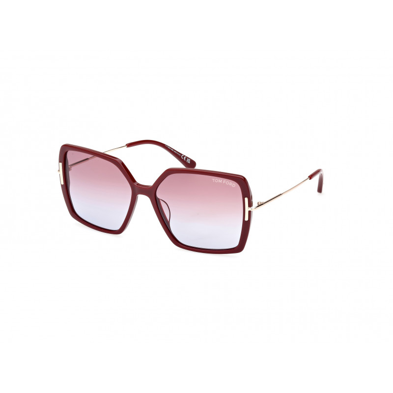 Sunglasses Tom Ford FT 1039 -F 69Z Shiny Bordeaux / Pale Gold 59mm