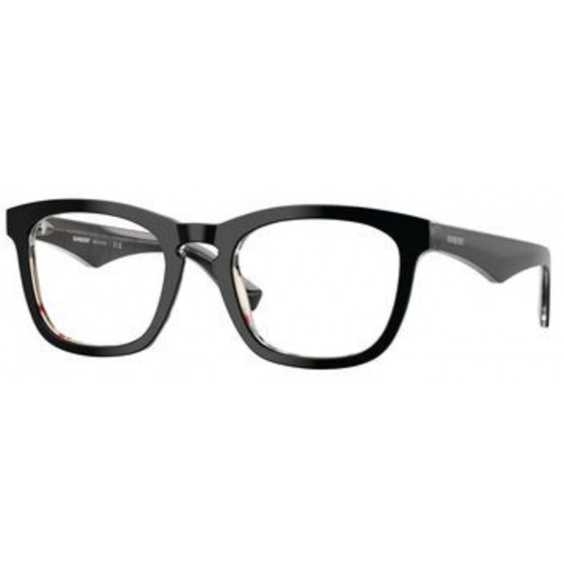 Eyeglasses Burberry BE 2417 F 4121 Top Black On Vintage Check / Demo Lens 51mm