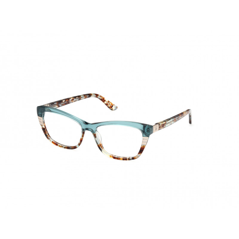 Eyeglasses Guess By Marciano GM 50010 087 Shiny Turquoise / Turquoise/Havana 53mm