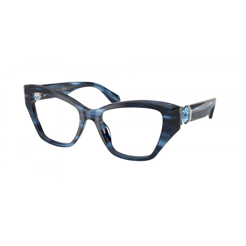 Eyeglasses Swarovski SK 2050 U 1090 Striped Blue Demo Lens 54mm
