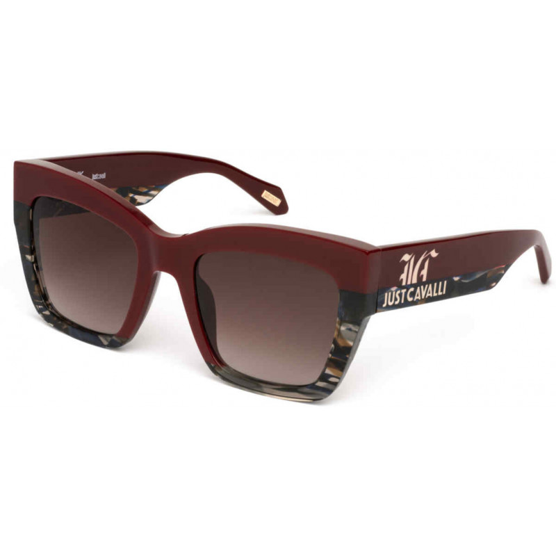 Sunglasses Just Cavalli SJC 102 V 09fh Shiny Full Bordeaux 53mm