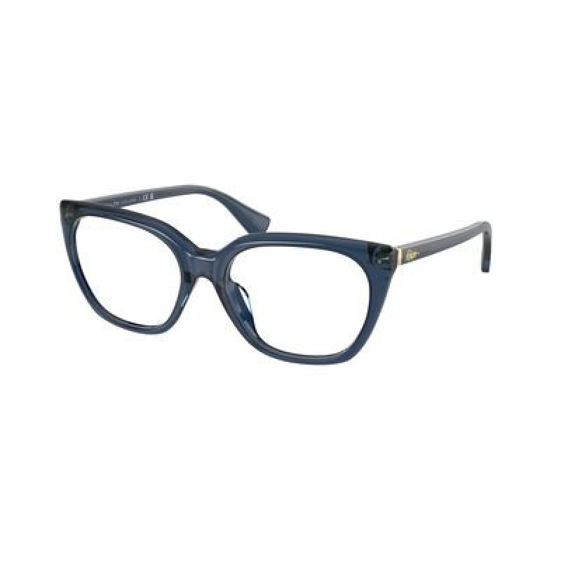 Eyeglasses Ralph RA 7180 U 6119 Shiny Blue Crystal / Demo 53mm
