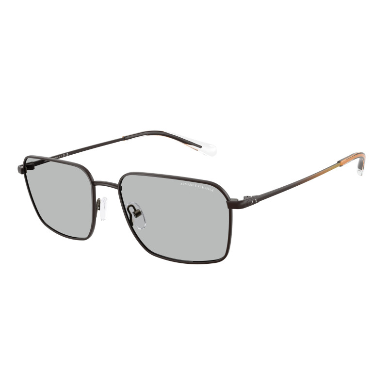 Sunglasses Armani Exchange AX 2053 S 600387 Matte Gunmetal / Light Grey Polyamide Standard 57mm