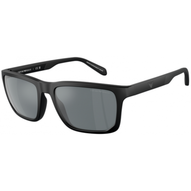 Sunglasses Emporio Armani EA 4219 50016G Matte Black / Grey Mirror Polyamide Standard