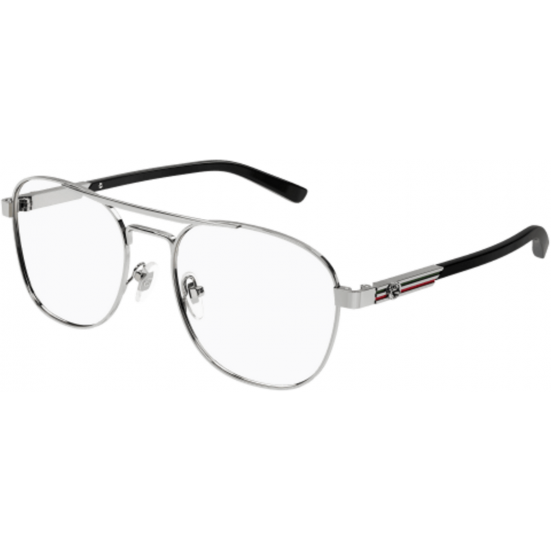 Eyeglasses Gucci GG 1290 O- 001 Gunmetal / Transparent Black 54mm