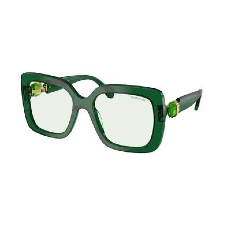 Sunglasses Swarovski SK 6001 104587 Transparent Green / Transition Nxt Photochromic 55mm