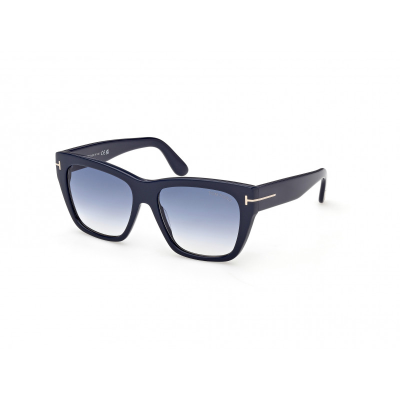 Sunglasses Tom Ford FT 1343 90W Shiny Blue / 55mm